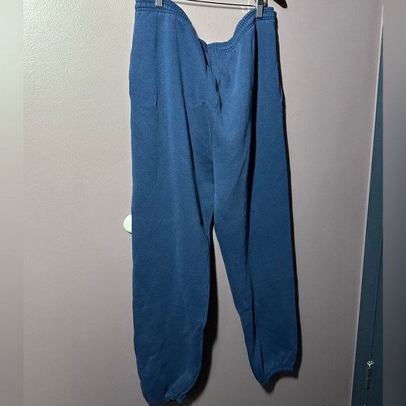 Hanes Premium Navy Joggers - Picture 6 of 6